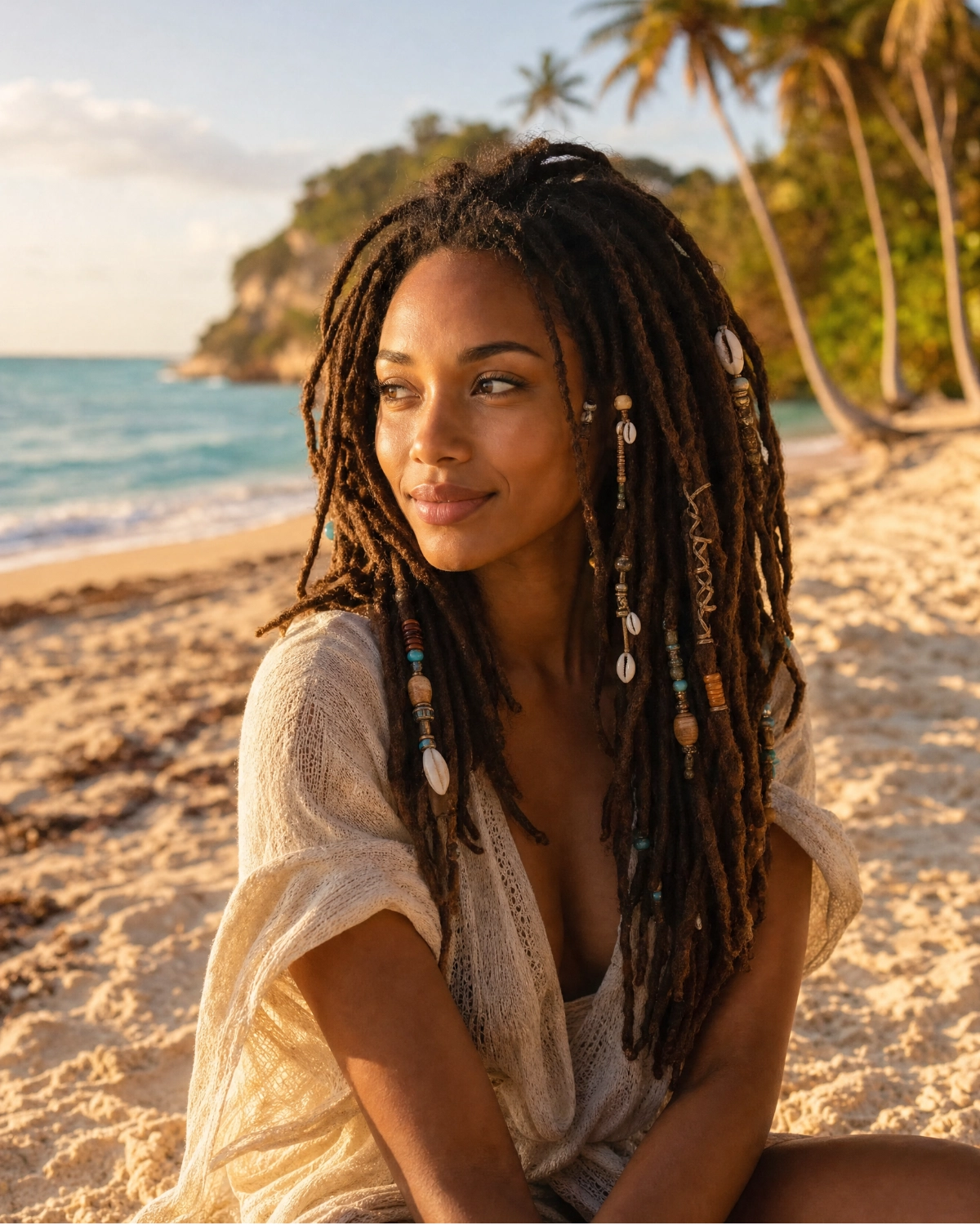 Yamara by the Caribbean sea